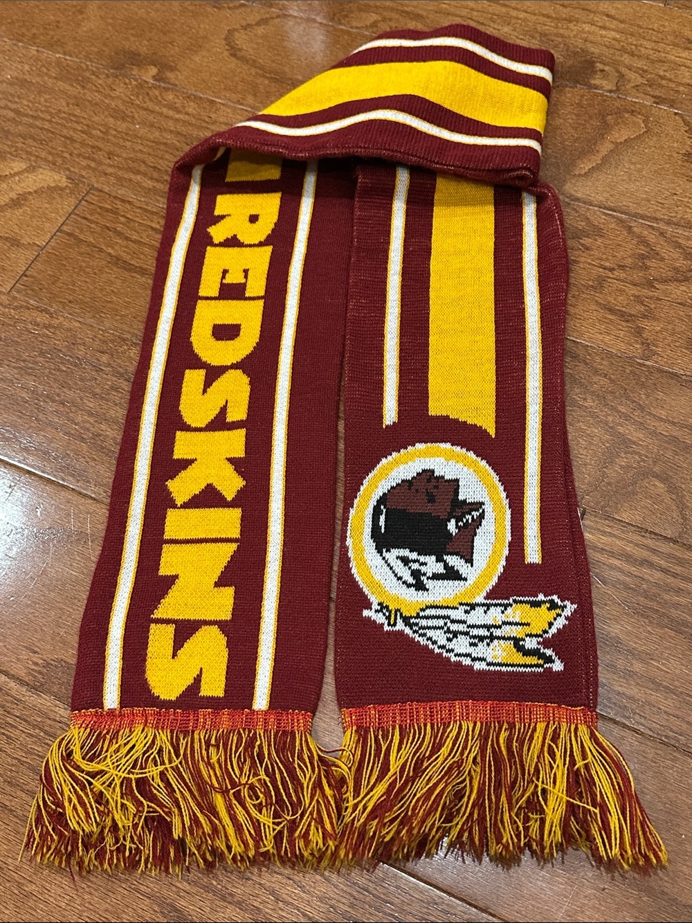NFL Washington Redskins Burgundy and Gold Team Scarf